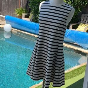 T by Alexander Wang Black and White A-Line Mini Dress